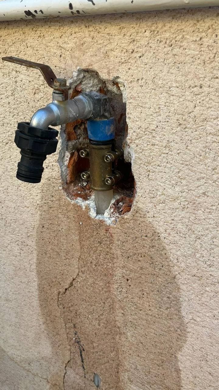 Reparación de llave de paso exterior