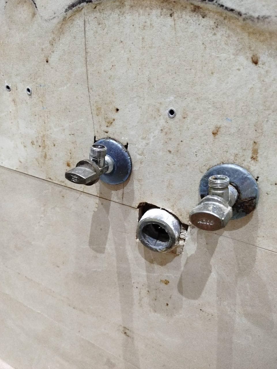 Tomas de agua empotradas para lavadora